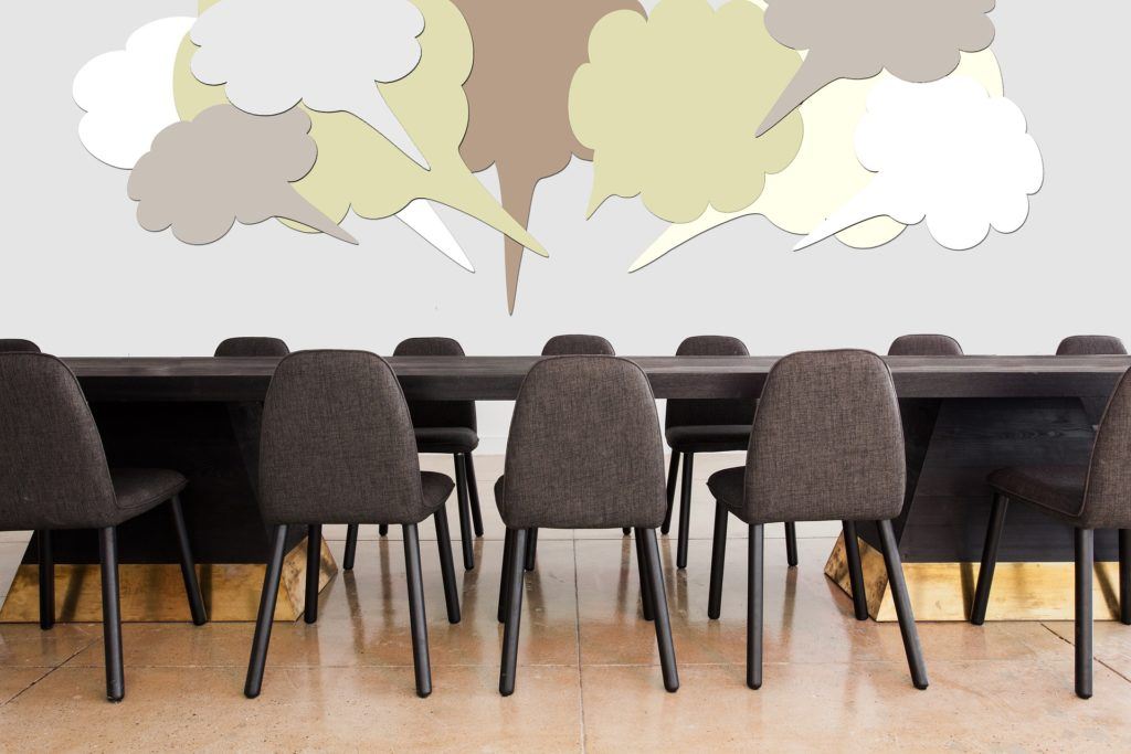 table with chairs around