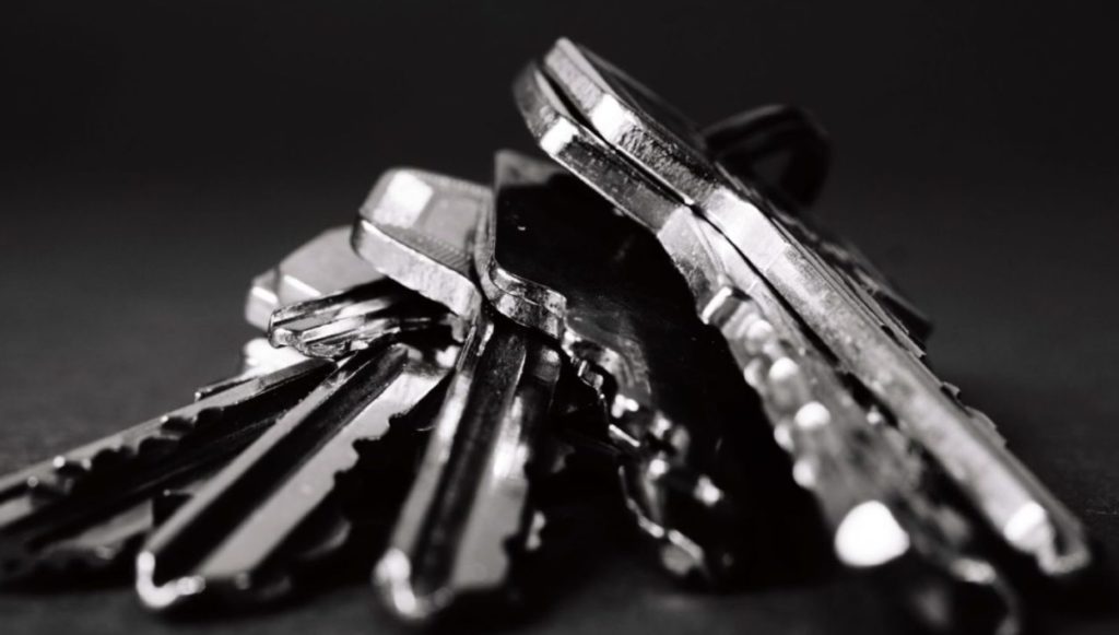 black and white keys