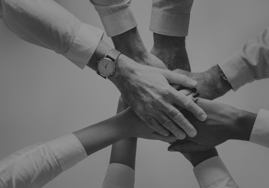 all hands together