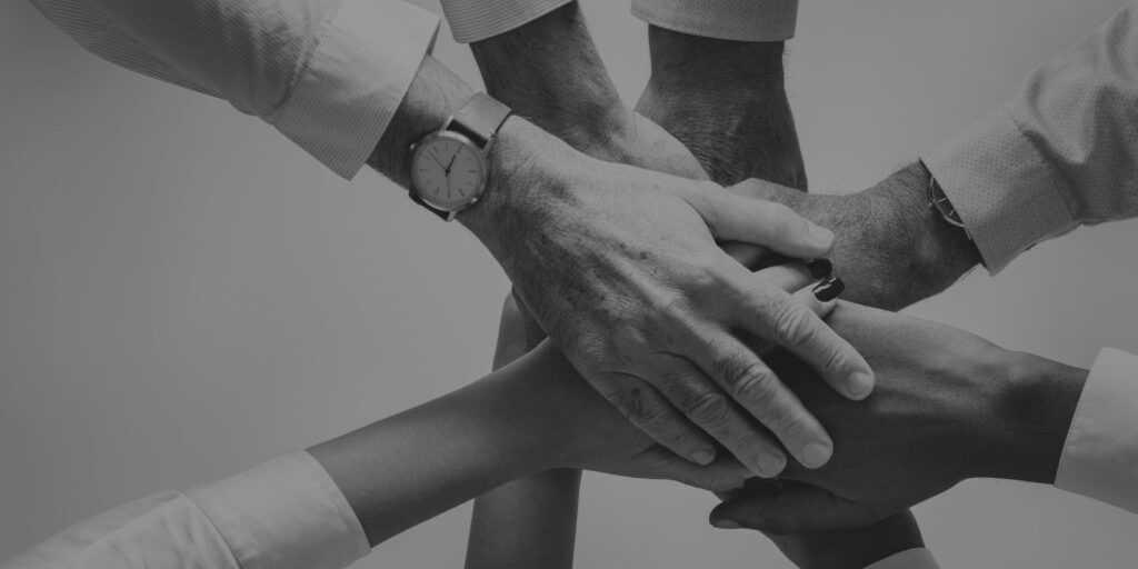 all hands together