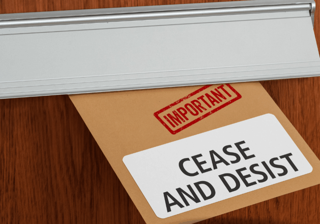 cease & desist letter