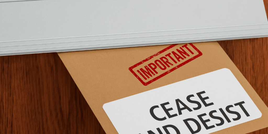 cease & desist letter