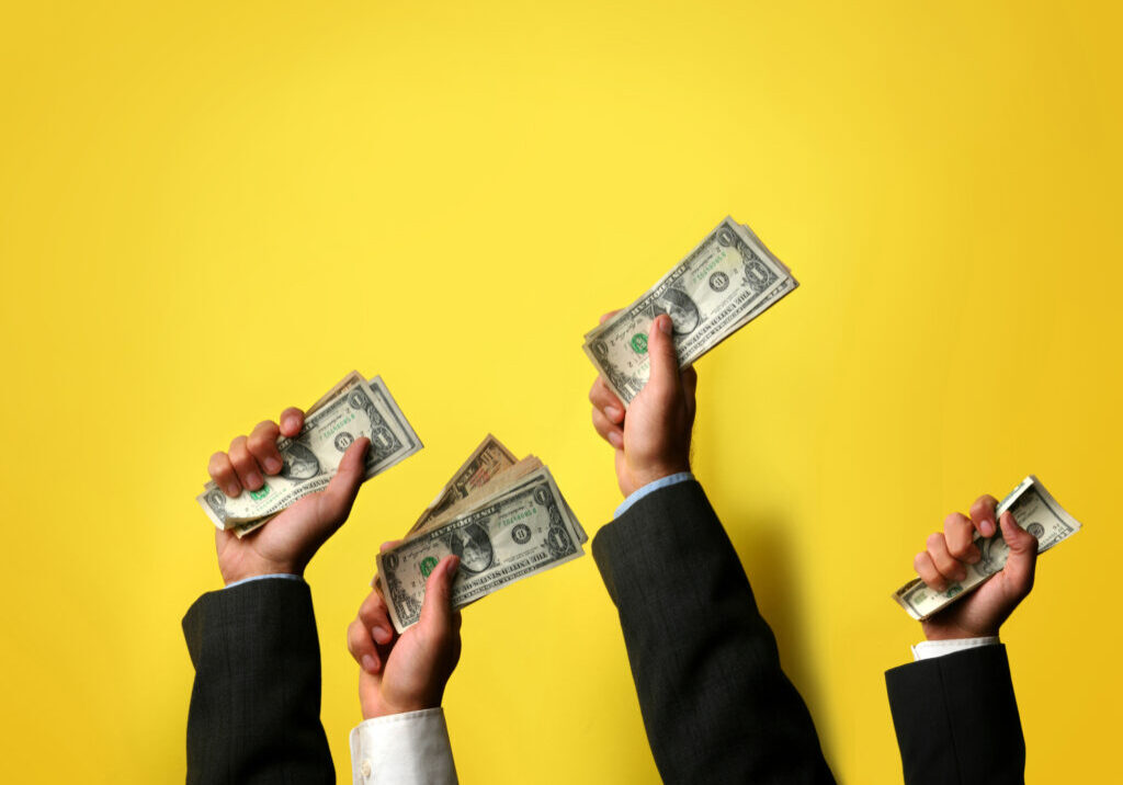 donors offering their cash