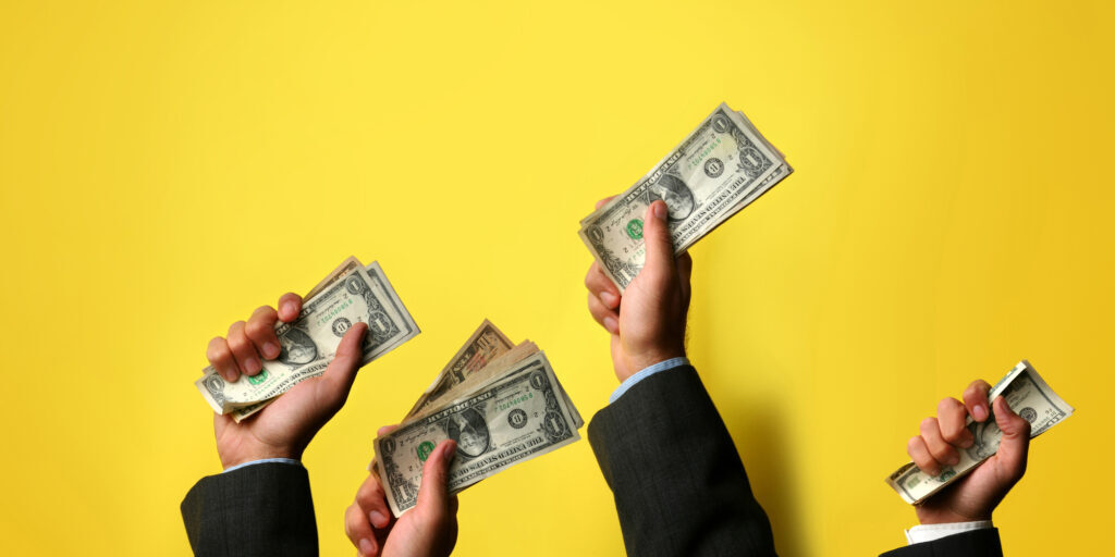 donors offering their cash