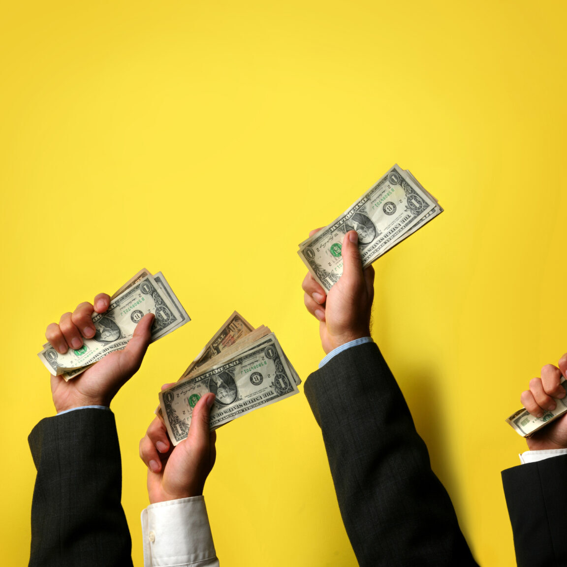 donors offering their cash