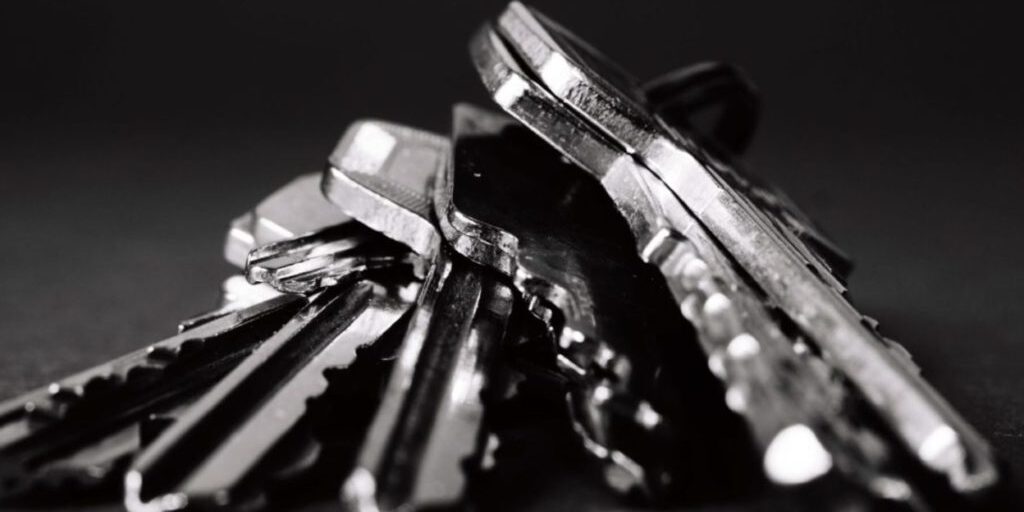 black and white keys